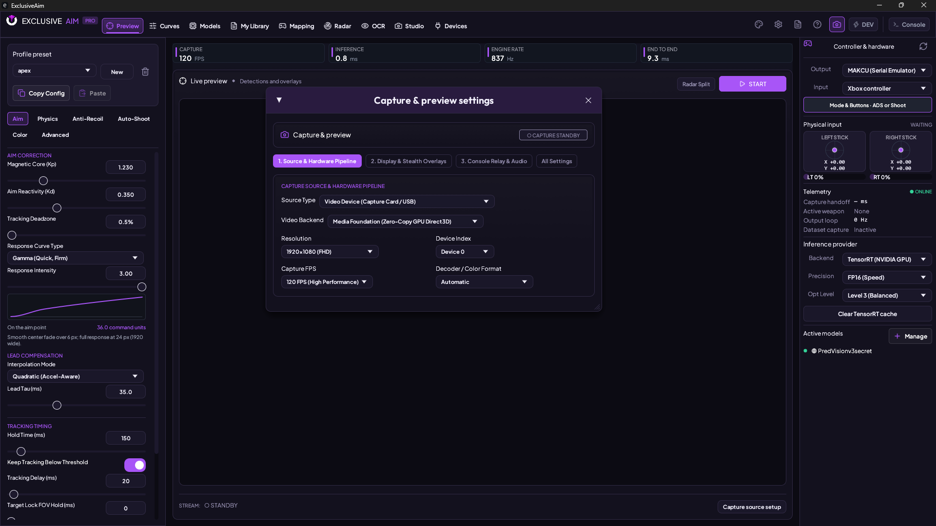Capture Settings